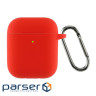ArmorStandart Ultrathin Silicone Case With Hook for Apple AirPods 2 Red (ARM59691)
