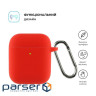 ArmorStandart Ultrathin Silicone Case With Hook for Apple AirPods 2 Red (ARM59691)