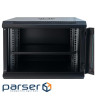Шафа настінна GEAR 9U 19" 600x450x500 мм, + полка 19", black (GWMSN-9U-600-450)