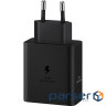 Зарядний пристрій Samsung 50W 2xUSB-С + cableUSB-C to USB-C 1.8m black (EP-T5020XBEGEU)