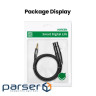 Кабель мультимедійний 3.5mm M to XLR F 1.0m AV182 black Ugreen (20763)