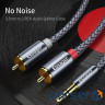Кабель мультимедійний 3.5mm M to 2xRCA M 2.0m Essager (EYPZJ-MYA0H)