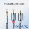 Кабель мультимедійний 3.5mm M to 2xRCA M 2.0m Essager (EYPZJ-MYA0H)