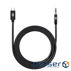 Кабель мультимедійний USB-C to 3.5mm M 1.0m black Armorstandart (ARM76888)