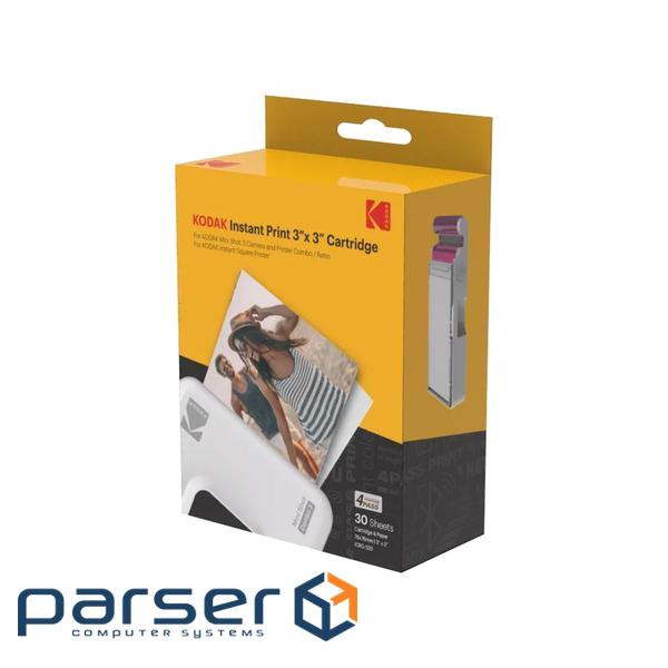 Фотопапір Kodak Instant Print 3x3" *30p, for Mini 3 Retro, Mini Shot 3 (ICRG-330)