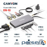 CANYON DS-12, 13 in 1 USB C hub, with 2*HDMI, 3*USB3.0: support max. 5Gbps, 1*USB2.0: su (CNS-TDS12)