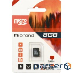 Карта пам'яті Mibrand 8 GB microSDHC Class 6 без адаптера (MICDC6/8GB)