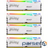 Модуль пам'яті KINGSTON FURY Beast RGB White DDR5 5600MHz 128GB Kit 4x32GB (KF556C40BWAK4-128)