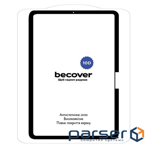 Защитное стекло BeCover 10D для Apple iPad Pro 11" M4 2024 Black (711677)