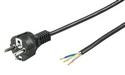 Кабель живлення пристроїв FreeEnd-IEC(Schuko) M/M 1.5m,3x0.75mm 16A прямий Pigtail,чорн (75.05.1327) (75.05.1327)