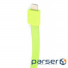 Дата кабель USB 2.0 AM to Micro 5P 0.2m браслет green Extradigital (KBU1782)
