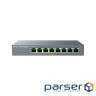 Grandstream GWN7711P, layer 2 Lite Cloud Managed Switch, 8x GbE RJ45, 4x PoE/PoE+ or +24VDC output m