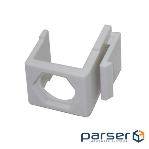 KeyStone port cap with hole for TV connector, LW, white (LW-WP28-W)