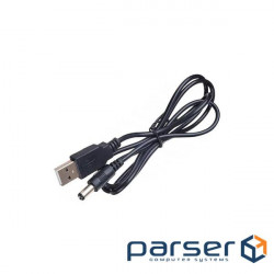 Power cable USB AM to 3.5DC 1.0m 2A black Atcom (10035)