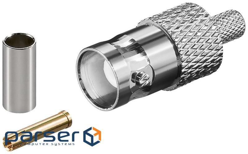 Гніздо FreeEnd-BNC/50ohm,/F конектор обжимний RG58/U Gold,металік (75.01.1357-1) (75.01.1357 Gold) (75.01.1357-1) (75.01.1357 Gold)