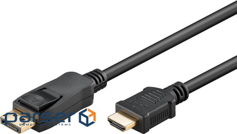 Кабель монітора-адаптер DisplayPort-HDMI M/M (HDMIекран) 1.0m,v1.2-v2.0 4K@60Hz D=5mm C (75.06.4839) ) 1.0m,v1.2-v2.0 4K@60Hz D=5mm C (75.06.4839)
