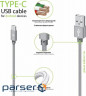 Кабель Intaleo CBGNYT1 USB-USB Type-C (M/M), 1 м , Grey (1283126489136)