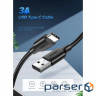 Дата кабель USB 2.0 AM to Type-C 1.0m US287 Black Ugreen (60116)