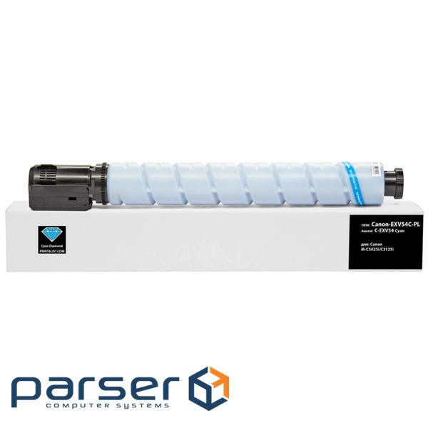 Тонер-картридж Printalist Canon iR-C3025i/C3125i C-EXV54 Cyan (Canon-EXV54C-PL)