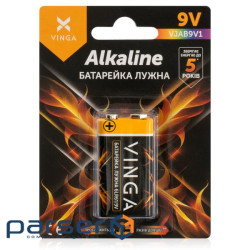 Батарейка 9V 6LR61 Alkaline Vinga (VJAB9V1)