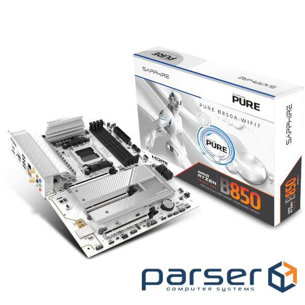 Материнська плата SAPPHIRE Pure B850A WiFi 7 (52123-11-40G)
