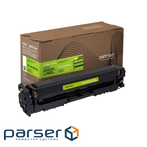Картридж Patron HP 203A (CF542A) yellow Green Label (PN-203AYGL)