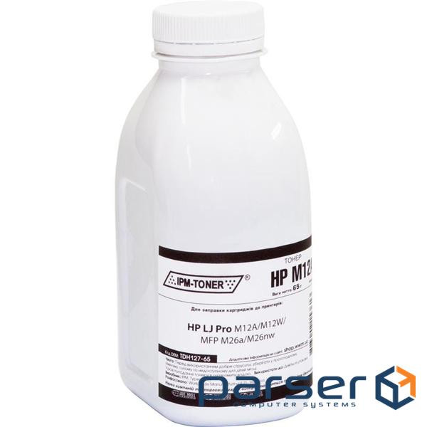 Тонер HP LJ Pro M12A/M12W/MFP M26a/M26nw, 65г Black IPM (TDH127-65)