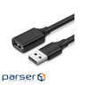 Дата кабель USB 2.0 AM/AF 0.5m US103 black Ugreen (10313)