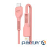 Дата кабель USB-C to Lightning 1.0m AR88 3A Peach Armorstandart (ARM65289)