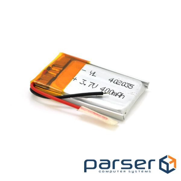 Літій-полімерний акумулятор 4*20*35mm (Li-ion 3.7В 350мА&middot,год) (402035) ) (402035)