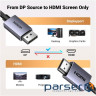 Кабель UGREEN DP125 DisplayPort to HDMI 2.0 4K@30Hz 1.5m Black (35841)