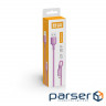 Дата кабель USB 2.0 AM to Lightning 1.0m soft silicone violet ColorWay (CW-CBUL044-PU)