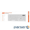 Клавіатура ножнична 2E KS270 105key, WL/BT, EN/UK, сріблясто-білий (2E-KS270WBWH UA) (2E-KS270WBWH UA)