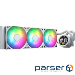 Система водяного охлаждения AeroCool Abyss L360R Digi White (ACLA-AD36117.21), Intel: 1851/1700/1200