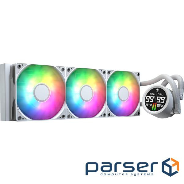 Система водяного охлаждения AeroCool Abyss L360R Digi White (ACLA-AD36117.21), Intel: 1851/1700/1200