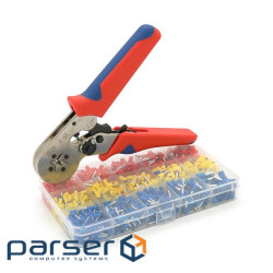 Кримпер HCS8 6-4A для обтиску кабельного наконечника, blue-red, набір кабельних н (HCS8 6-4A+VE1020) (HCS8 6-4A+VE1020)