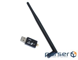 Мережевий адаптер WiFi CL-UW07B, USB, WiFi 802.11n, 300 Мбіт/с, зовнішня антена (LV-UW07-5370)