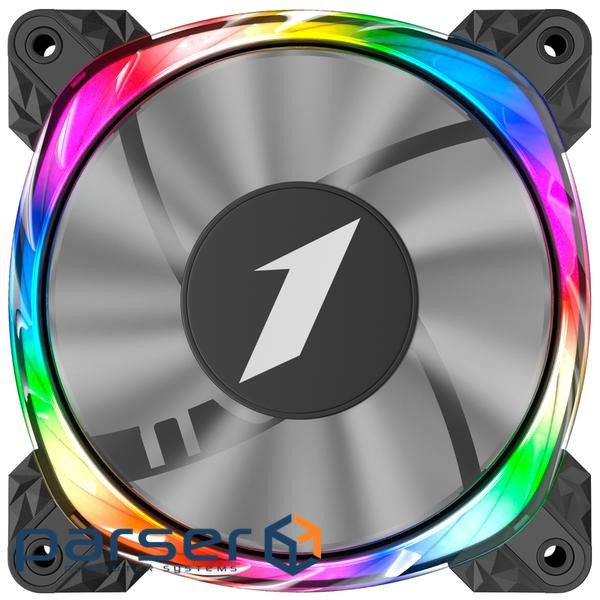 Вентилятор 1stPlayer FS7 Black (FS7-BK-1IN1), 120x120x25 мм, 3-pin + 4-pin