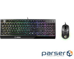 Комплект клавіатура та миша MSI Vigor GK30 COMBO UA USB, EN/UKR/RU, RGB (S11-04UA212-CLA) MSI Vigor GK30 COMBO UA USB, EN/UKR/RU, RGB (S11-04UA212-CLA)