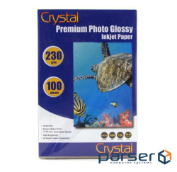 Фотопапір Crystal, глянсовий, A6 (10x15), 230 г/м2, 100 арк (GL-R6-230-100) (GL-R6-230-100)
