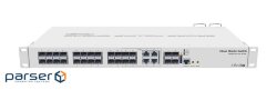 Network switch Cisco SG350X-48-K9-EU Тип - управляемый 3-го уровня, форм-фактор - в стойку, количество портов - 54, порты - SFP+, Gigabit Ethernet, комбинированный, возможность удаленного управления - управляемый, коммутационная способность - 176 Гбит/ с, размер таблицы МАС-адресов - 64000 Кб, корпус - Металический, 48x10/ 100/ 1000TX, 2хSFP+ Mikrotik CRS328-4C-20S-4S+RM