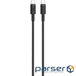 Кабель Proove Nylo Type-C to Type-C 100W (1.5m) black (CCPN11002201)