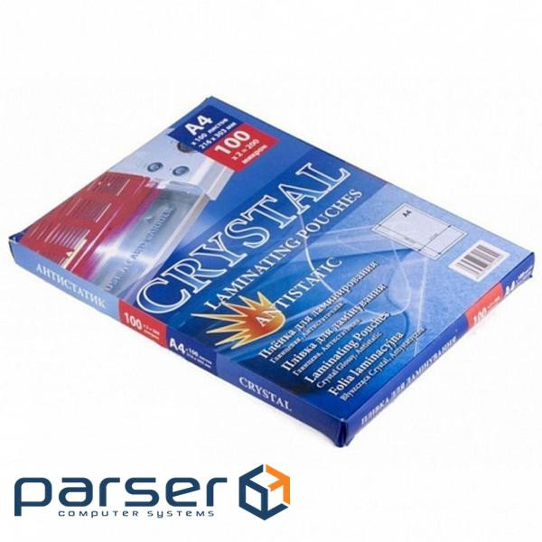 Плівка для ламінування Agent глянц. А4 200 мкн (100 шт .) (3140045)