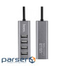 Концентратор HOCO USB 2.0 to 4xUSB Line machine HB1 Tarnish (6957531038139)