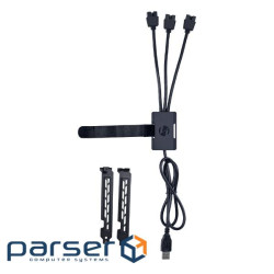 USB-хаб LIAN LI USB2.0 1 to 3 Port (Type A Male) HUB, Black (G89.PW-U2TPAB.00)