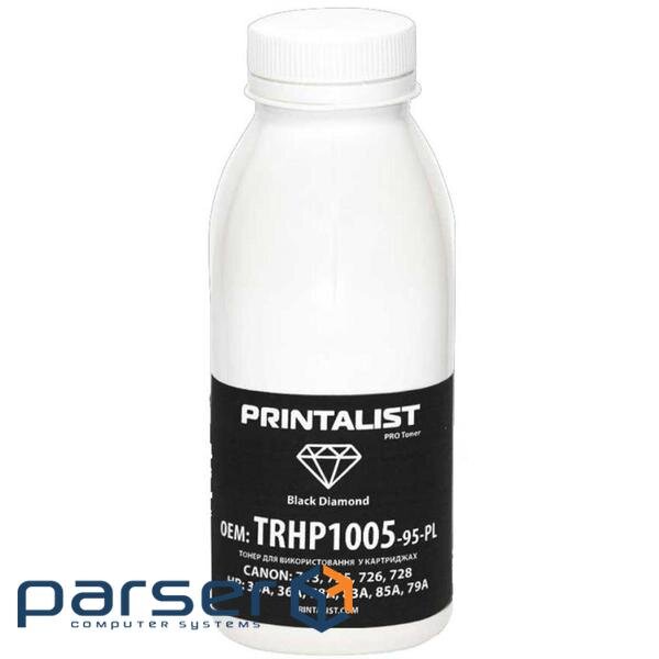 Тонер HP LJ P1005 / 1006/1505, 95г Black Printalist (TRHP1005-95-PL)