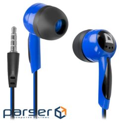 Навушники Defender Basic 604 Black-Blue (63608)