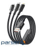 Дата кабель USB 2.0 AM to Lightning + Micro 5P + USB-C 1.2m 100W Essager (EXCMTL-JJ01-P)