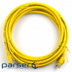 Патч корд Ritar 10м, RJ-45, Cat.5e, CU, медь, желтый (03008)
