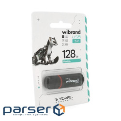 Флеш-накопичувач Wibrand USB 3.2 Gen1 Marten 128GB Black (Wibrand Gen1 Mart)